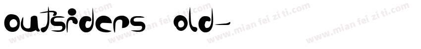 0utsiders Bold字体转换